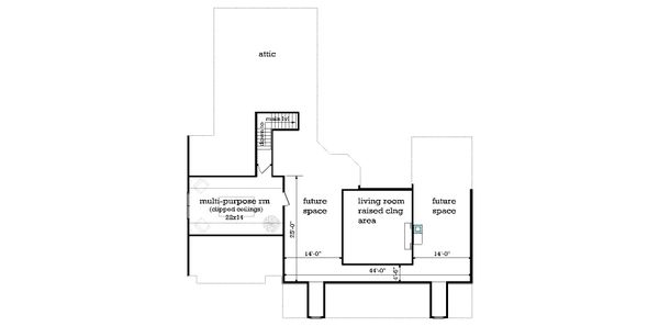 Farmhouse Floor Plan - Upper Floor Plan #45-594