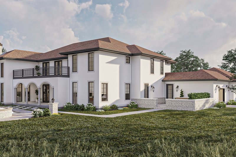 House Design - Exterior - Other Elevation for Mediterranean House Plan #455-524 - 5 bed, 4.5 bath