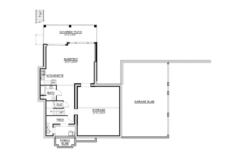 Architectural House Design - Floor Plan - Lower Floor for Traditional House Plan #1064-502 - 7 bed, 4.5 bath
