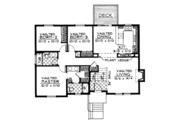 Traditional Style House Plan - 3 Beds 2 Baths 1183 Sq/Ft Plan #92-501 