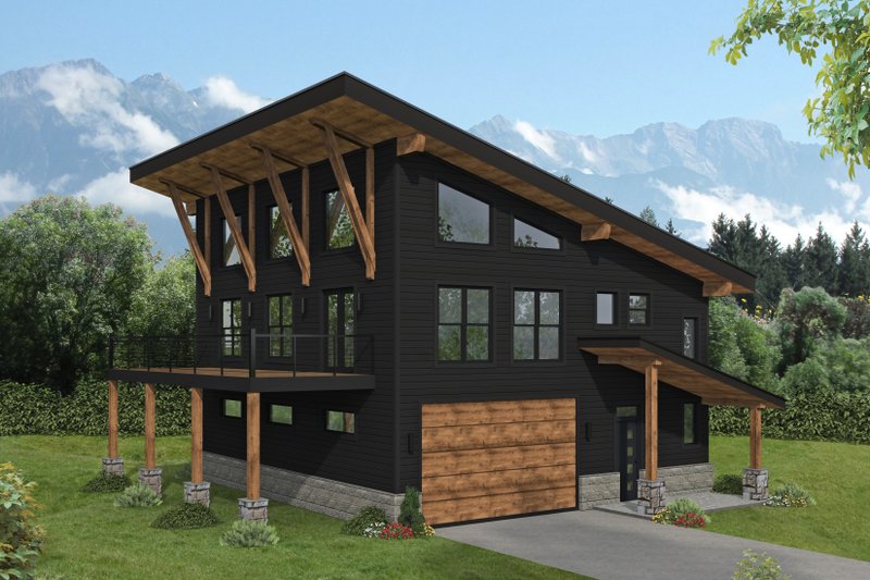 House Plan Design - Contemporary Exterior - Front Elevation Plan #932-1109