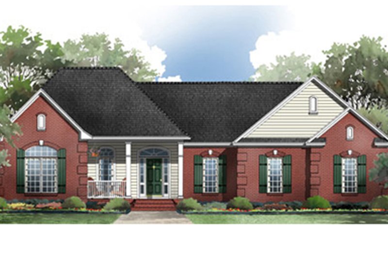 House Blueprint - Traditional Exterior - Front Elevation Plan #21-180