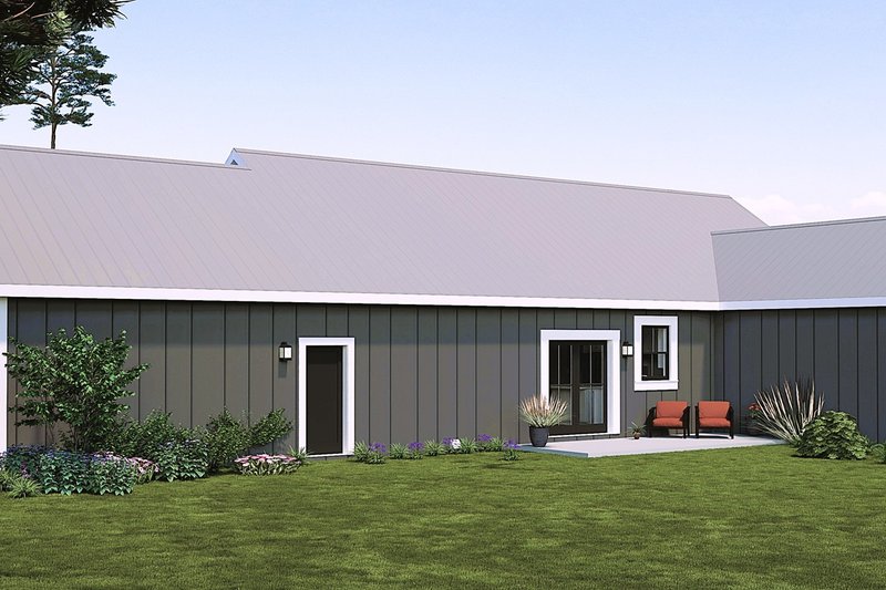 House Design - Exterior - Rear Elevation for Farmhouse House Plan #44-280 - 4 bed, 2 bath