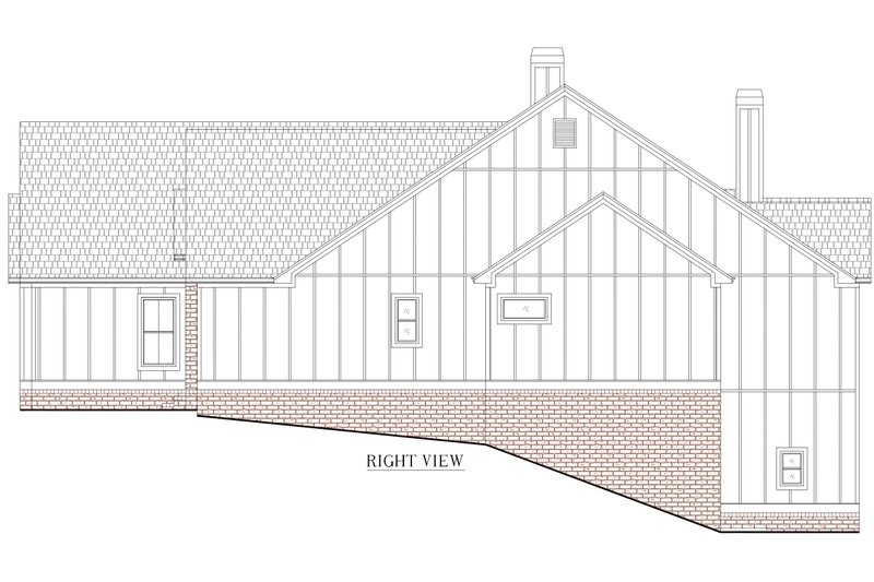 Dream House Plan - Exterior - Other Elevation 1 for Craftsman House Plan #437-140 - 4 bed, 5.5 bath