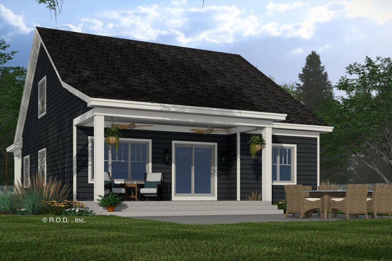 House Design - Exterior - Rear Elevation 2 for Bungalow House Plan #51-1286 - 3 bed, 3.5 bath