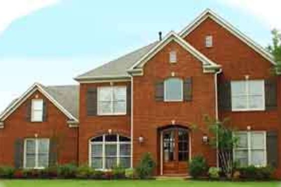 Exterior - Front Elevation for European House Plan #81-564 - 4 bed, 3.5 bath