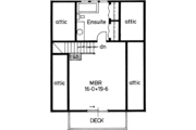 Log Style House Plan - 2 Beds 2 Baths 1362 Sq/Ft Plan #126-107 