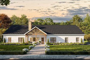 Barndominium Exterior - Front Elevation Plan #1117-14