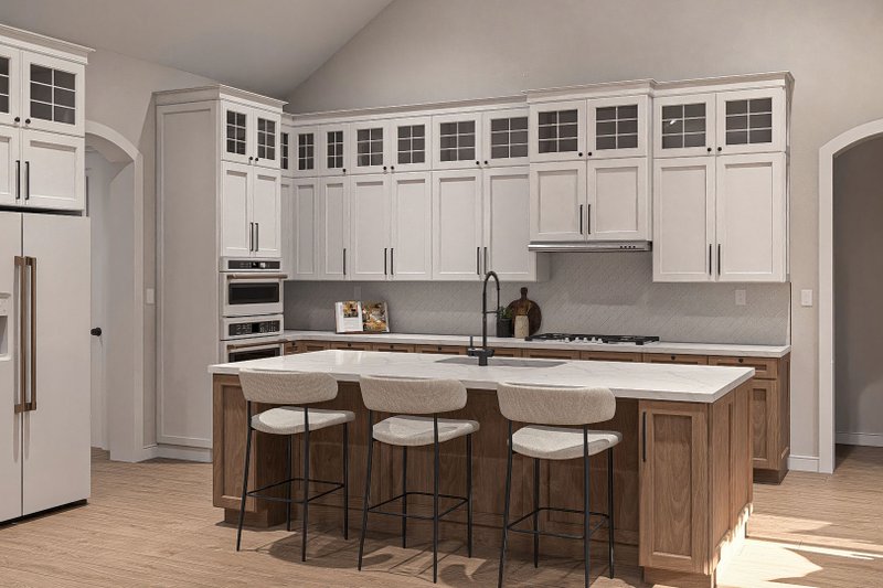 House Blueprint - Interior - Kitchen for Cottage House Plan #455-684 - 3 bed, 2.5 bath