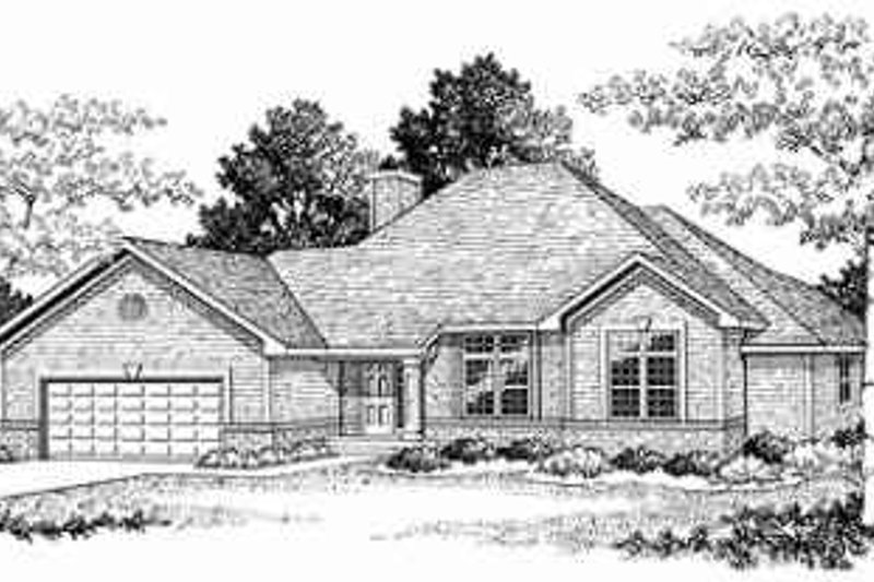 Dream House Plan - Traditional Exterior - Front Elevation Plan #70-335