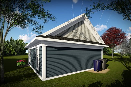 Exterior - Rear Elevation for Country House Plan #70-1449, 0 bath