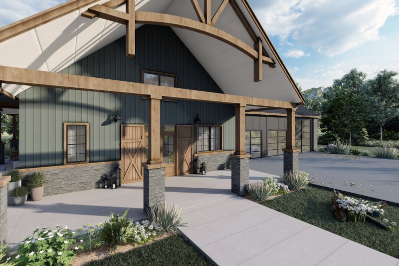 House Plan Design - Exterior - Front Elevation 4 for Craftsman House Plan #54-500 - 3 bed, 3.5 bath