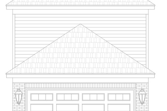 Exterior - Rear Elevation for Traditional House Plan #932-533 - 3 bed, 2.5 bath