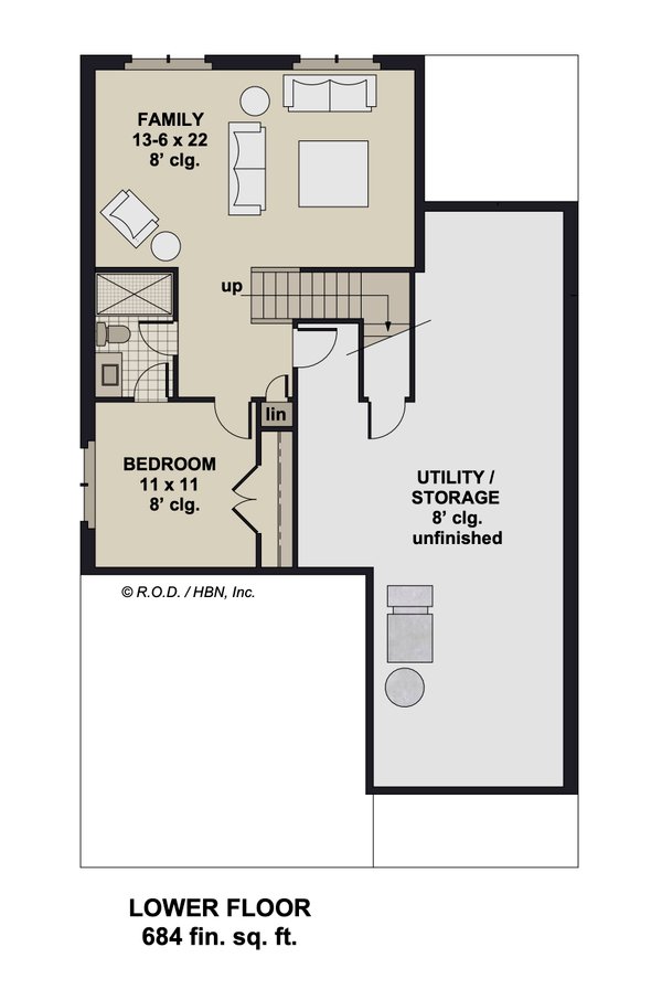 Dream House Plan - Bungalow Floor Plan - Upper Floor Plan #51-1333