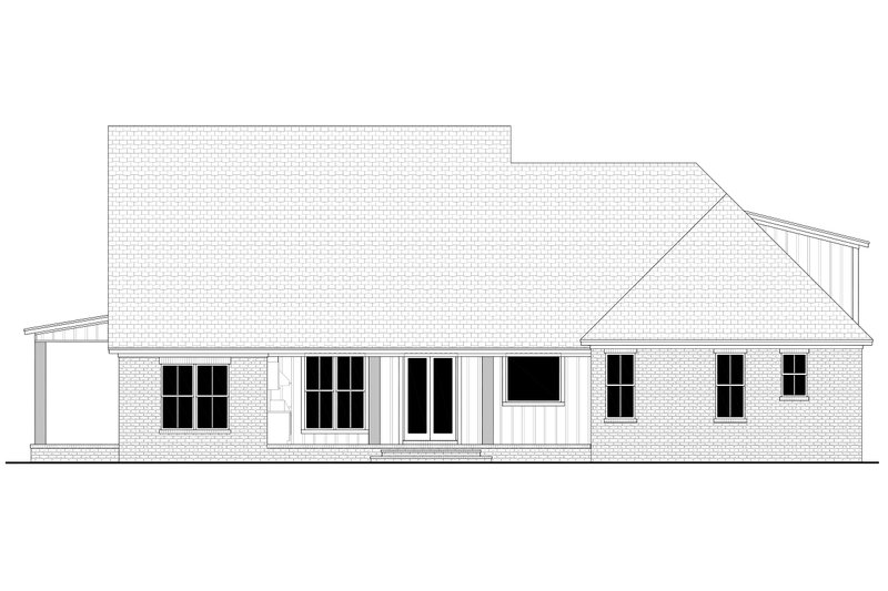 Dream House Plan - Exterior - Rear Elevation for Farmhouse House Plan #430-307 - 3 bed, 3.5 bath
