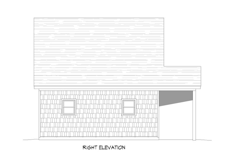 House Blueprint - Exterior - Other Elevation for Farmhouse House Plan #932-664, 0 bath