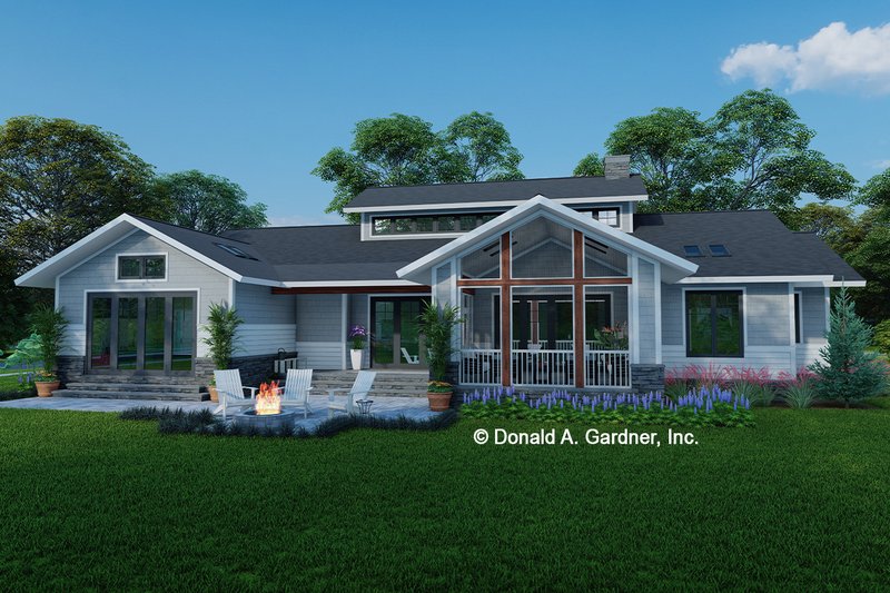 Home Plan - Exterior - Front Elevation 5 for Ranch House Plan #929-1148 - 3 bed, 2.5 bath