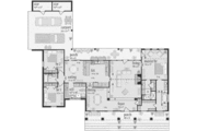 European Style House Plan - 3 Beds 3 Baths 2073 Sq/Ft Plan #36-338 