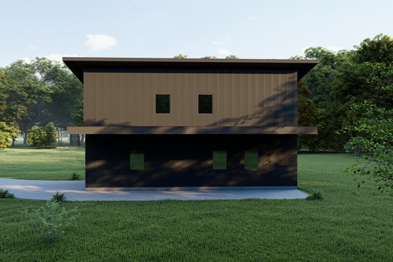 Exterior - Other Elevation 3 for Contemporary House Plan #1092-10 - 2 bed, 1.5 bath