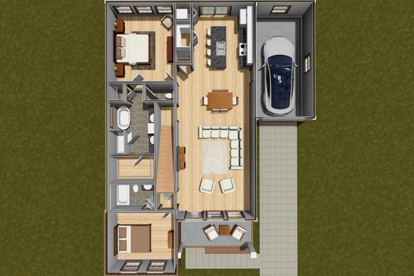 Cottage Floor Plan - Main Floor Plan #513-2288