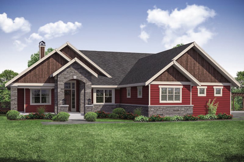 Home Plan - Ranch Exterior - Front Elevation Plan #124-1106