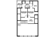 Cabin Style House Plan - 3 Beds 2 Baths 1249 Sq/Ft Plan #126-188 