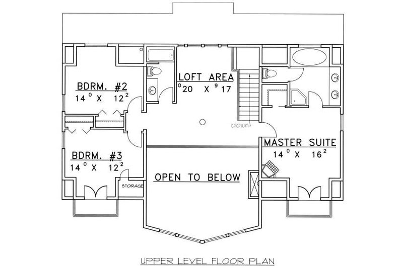 Dream House Plan - Floor Plan - Upper Floor for Cabin House Plan #117-573 - 4 bed, 3.5 bath