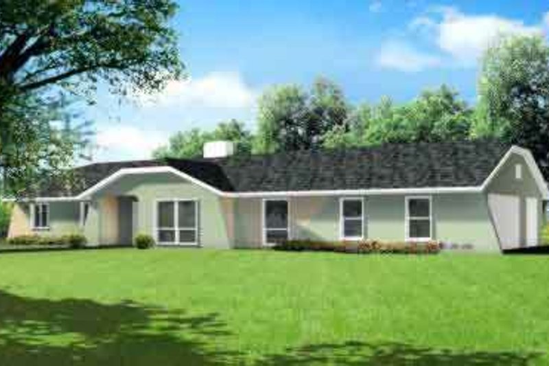 Architectural House Design - Colonial Exterior - Front Elevation Plan #1-1371