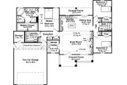 Craftsman Style House Plan - 3 Beds 2 Baths 1801 Sq/Ft Plan #21-447 