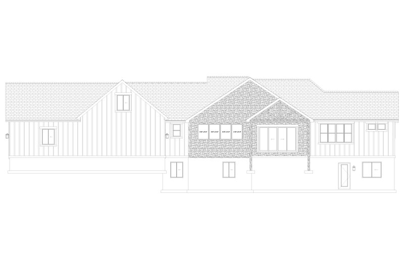 Dream House Plan - Exterior - Rear Elevation 5 for Farmhouse House Plan #1060-426 - 2 bed, 3.5 bath
