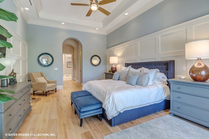 Architectural House Design - Interior - Master Bedroom 1 for Mediterranean House Plan #930-511 - 3 bed, 3.5 bath
