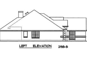 Exterior - Other Elevation for European House Plan #40-157 - 4 bed, 2 bath