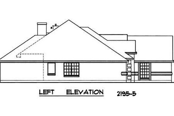 Exterior - Other Elevation for European House Plan #40-157 - 4 bed, 2 bath