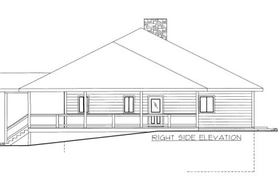 Exterior - Other Elevation for Traditional House Plan #117-772 - 1 bed, 2 bath