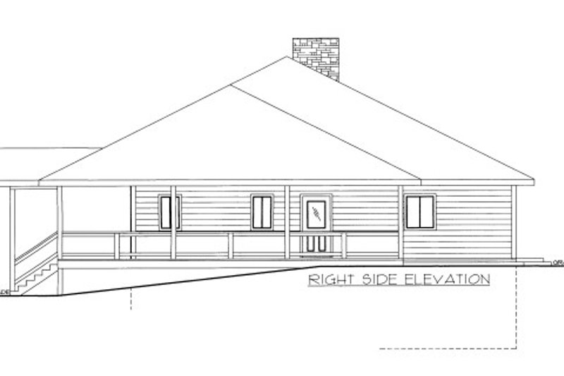 House Design - Exterior - Other Elevation for Traditional House Plan #117-772 - 1 bed, 2 bath