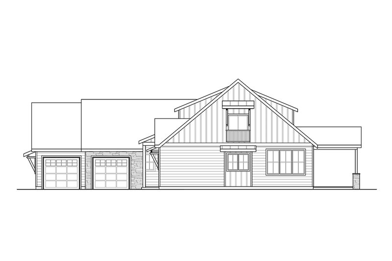 House Blueprint - Exterior - Other Elevation 1 for Craftsman House Plan #124-1355 - 5 bed, 3.5 bath