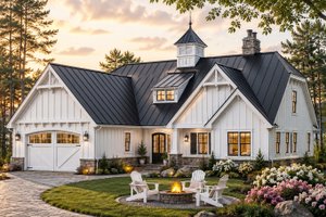 Home Plan - Exterior - Front Elevation for Farmhouse House Plan #928-424 - 3 bed, 2.5 bath