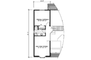 European Style House Plan - 3 Beds 2 Baths 976 Sq/Ft Plan #138-304 