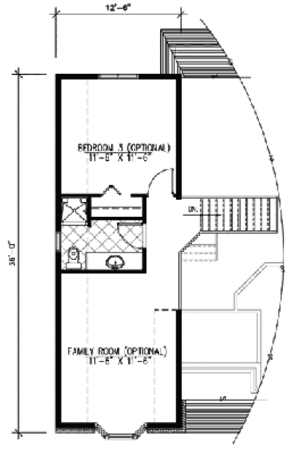 European Floor Plan - Upper Floor Plan #138-304