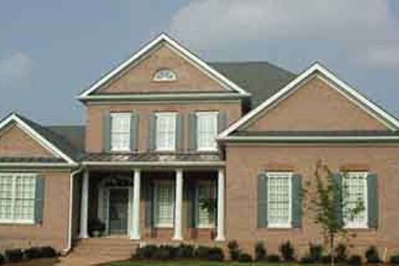 Exterior - Front Elevation for Southern House Plan #54-166 - 4 bed, 3.5 bath