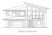 Contemporary Style House Plan - 3 Beds 4 Baths 2983 Sq/Ft Plan #1100-60 