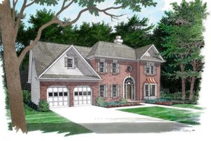 Exterior - Other Elevation 1 for European House Plan #56-165 - 3 bed, 2.5 bath