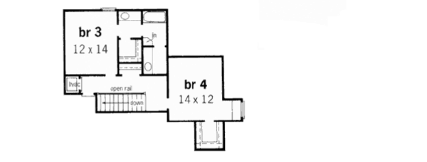European Floor Plan - Upper Floor Plan #16-216