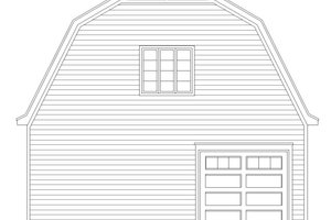 Exterior - Rear Elevation for Farmhouse House Plan #932-322, 0 bath
