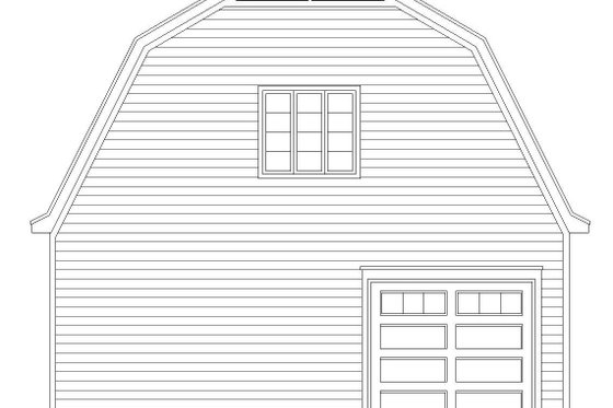Exterior - Rear Elevation for Farmhouse House Plan #932-322, 0 bath