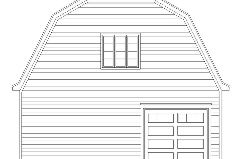 Architectural House Design - Exterior - Rear Elevation for Farmhouse House Plan #932-322, 0 bath