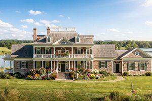 Home Plan - Exterior - Front Elevation for Southern House Plan #137-186 - 4 bed, 5.5 bath