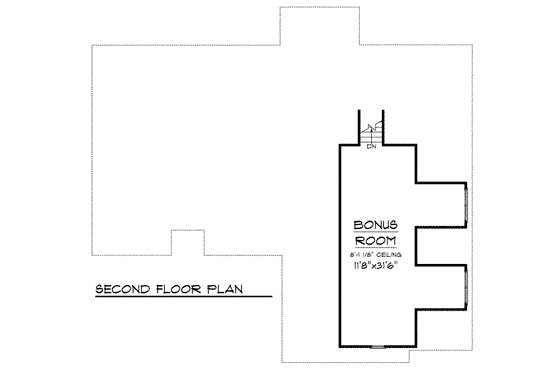 Floor Plan - Other Floor for Traditional House Plan #70-698 - 3 bed, 2 bath