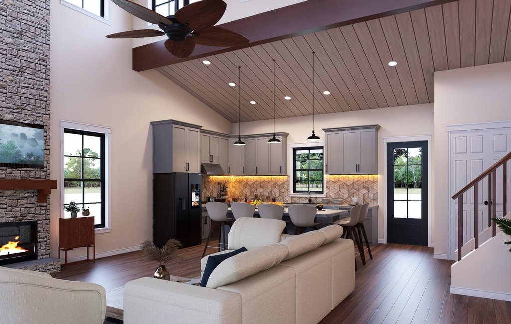 Interior - Kitchen for Farmhouse House Plan #932-1425 - 3 bed, 2.5 bath