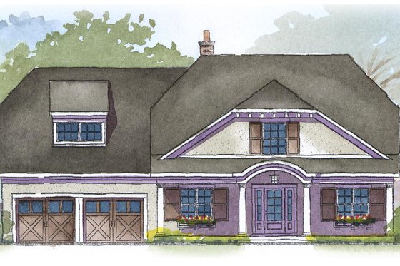 Exterior - Front Elevation for Craftsman House Plan #901-31 - 4 bed, 2.5 bath